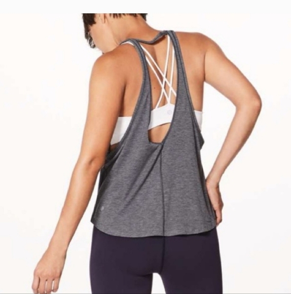 Lululemon Intended Tank Heathered Midnight Navy * - Picture 1 of 13